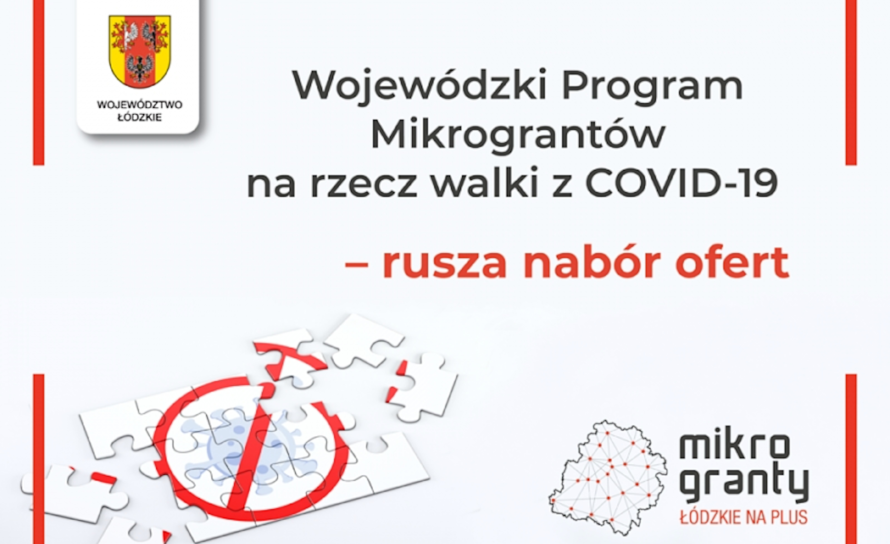 Baner reklamowy programu mikrograntów.