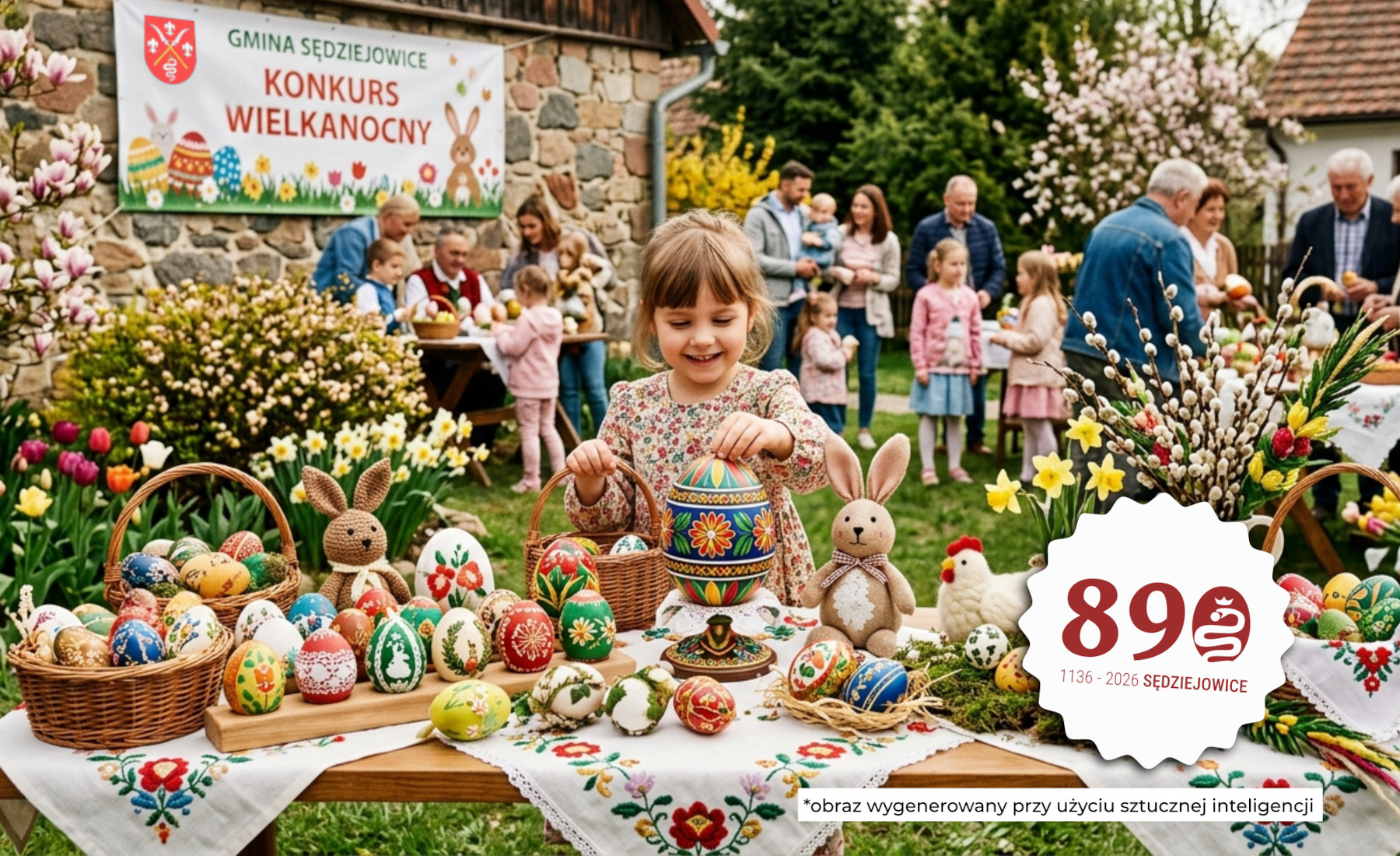 Dziewczynka z pisankami