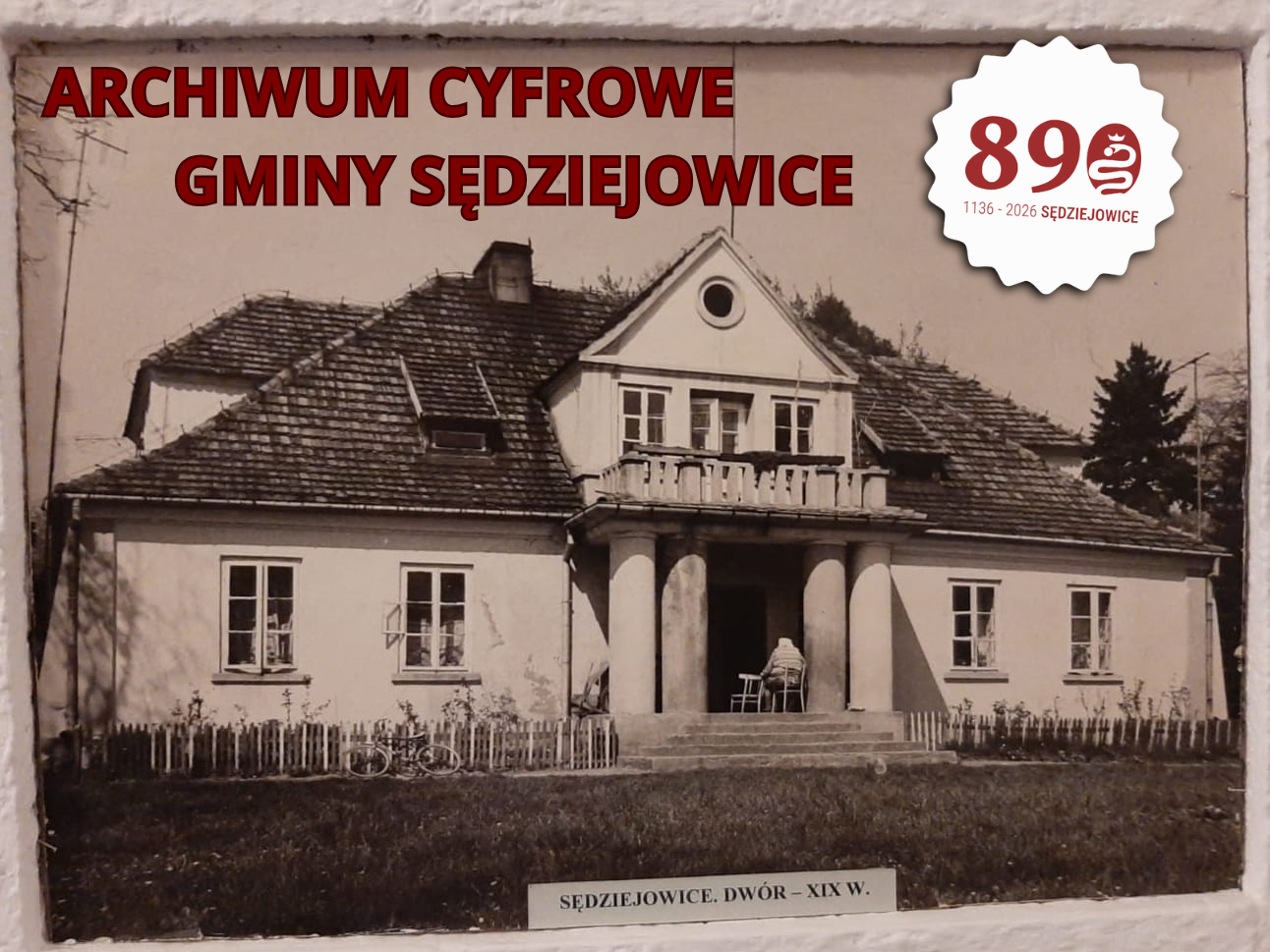 Stara fotografia dworku w Sędziejowicach